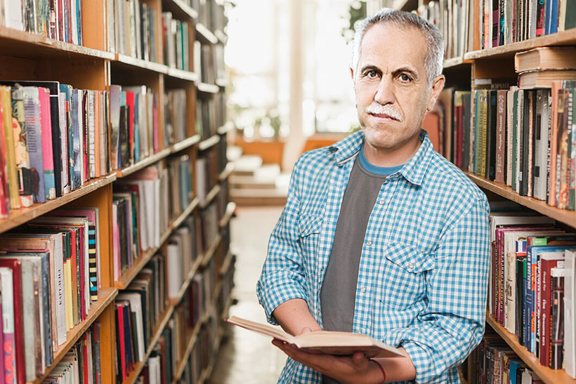 Zygmunt Solorz od wielu, wielu lat spędza wiele godzin w Bibliotece 